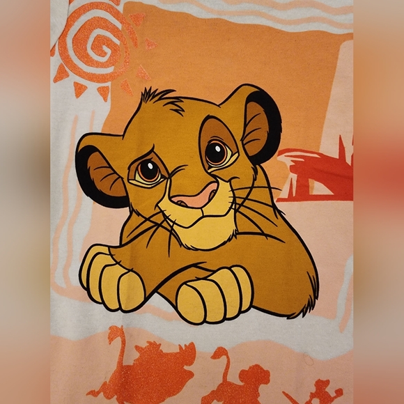 NWT Disney Store Lion King Simba Tshirt Sz. 7/8 Medium - Picture 3 of 4